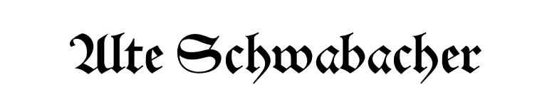 Alte Schwabacher font preview