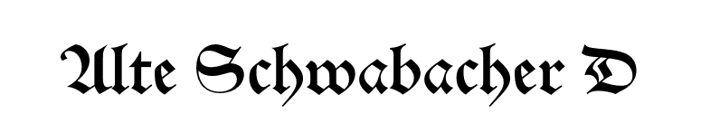 Alte Schwabacher D font preview