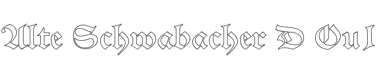 Alte Schwabacher D Ou1 font preview