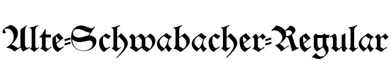 Alte-Schwabacher-Regular font preview