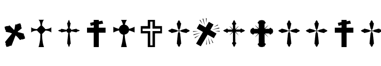 AltemusCrosses font preview