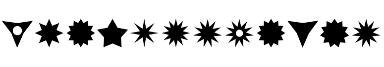 AltemusStars font preview