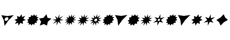 AltemusStarsItalic font preview