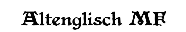 Altenglisch MF font preview