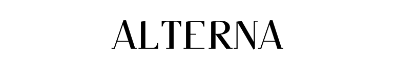 ALTERNA font preview