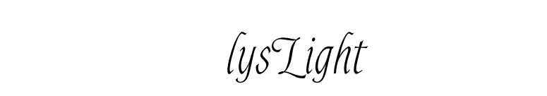 AlysLight font preview