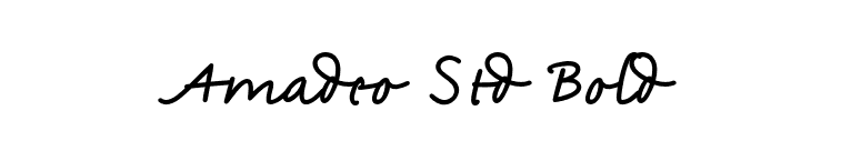 Amadeo Std Bold font preview
