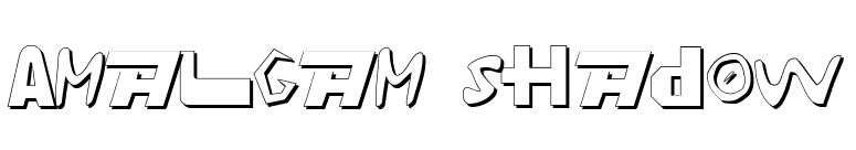 Amalgam Shadow font preview