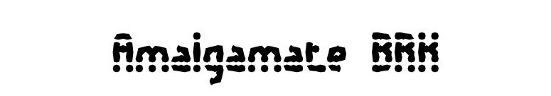 Amalgamate BRK font preview