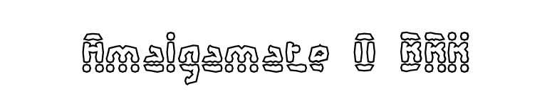 Amalgamate O BRK font preview