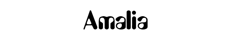 Amalia font preview
