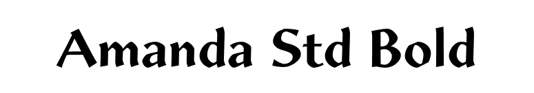 Amanda Std Bold font preview