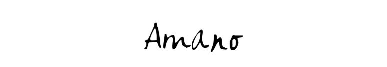 Amano font preview