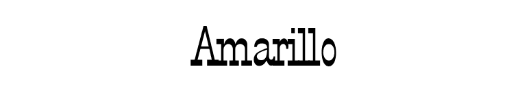 Amarillo font preview