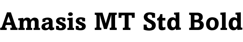 Amasis MT Std Bold font preview