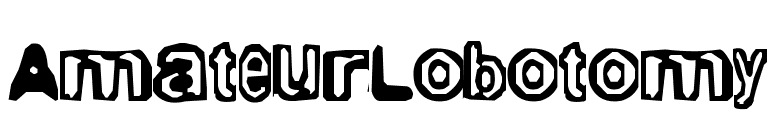 AmateurLobotomy font preview