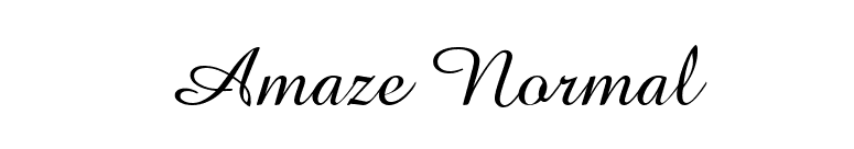 Amaze Normal font preview