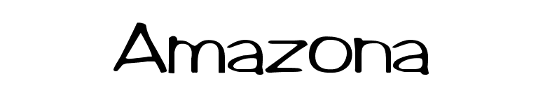 Amazona font preview