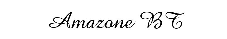 Amazone BT font preview