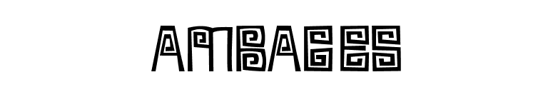 Ambages font preview