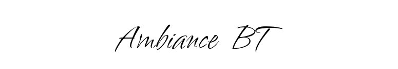 Ambiance BT font preview