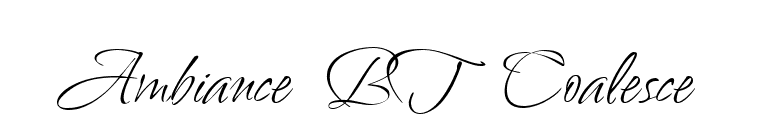 Ambiance BT Coalesce font preview