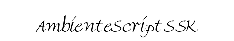 AmbienteScriptSSK font preview