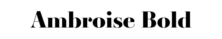 Ambroise Bold font preview