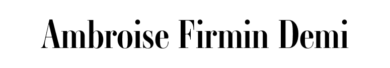 Ambroise Firmin Demi font preview
