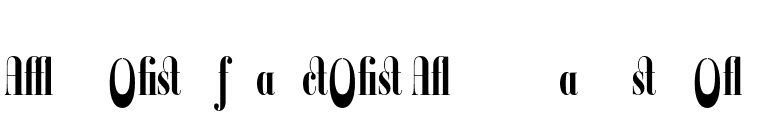 Ambroise Francois Alternates Bold font preview