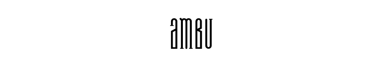 Ambu font preview