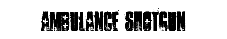 ambulance shotgun font preview