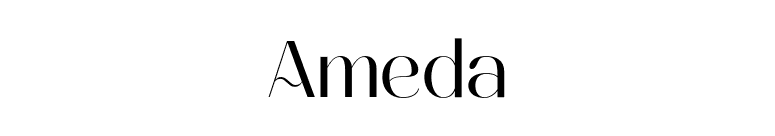 Ameda font preview