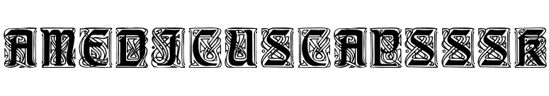 AmedicusCapsSSK font preview