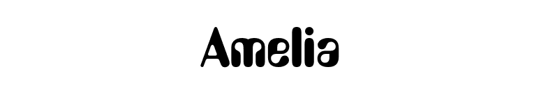 Amelia font preview