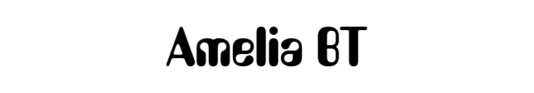 Amelia BT font preview