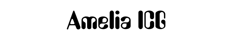 Amelia ICG font preview