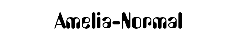 Amelia-Normal font preview