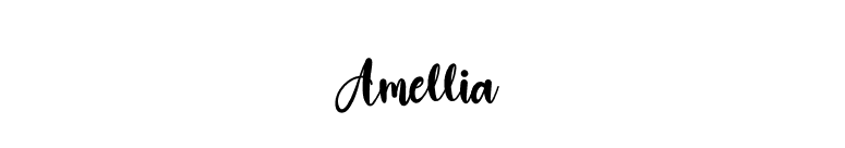 Amellia font preview