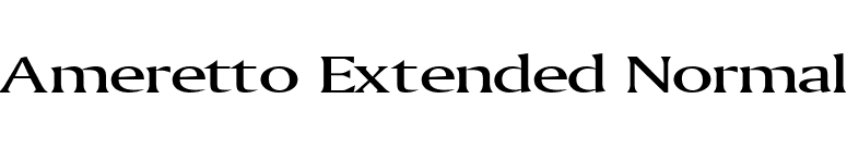 Ameretto Extended Normal font preview