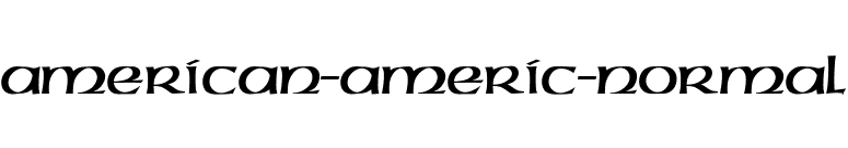 American-Americ-Normal font preview