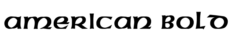 American Bold font preview