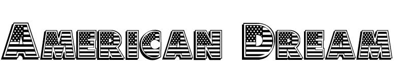 American Dream font preview