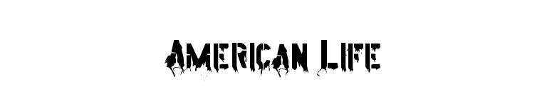 American Life font preview