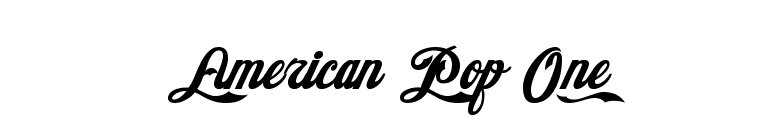 American Pop One font preview
