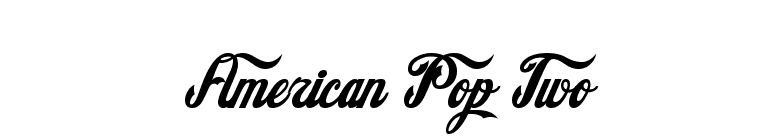 American Pop Two font preview