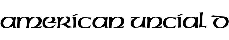 American Uncial D font preview