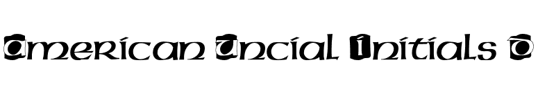 American Uncial Initials D font preview