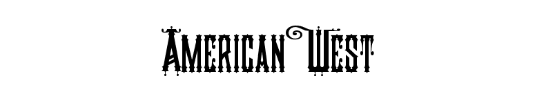 American West font preview