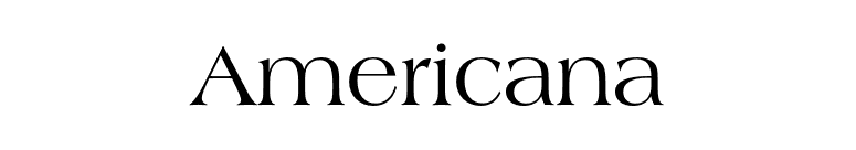 Americana font preview